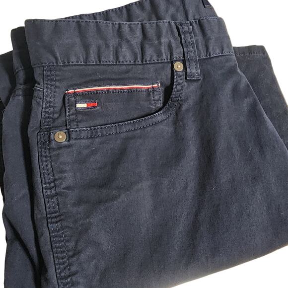 Tommy Hilfiger Y2K Chino Pants Mens 32X32 Blue Preppy Golf Coastal - Picture 5 of 8